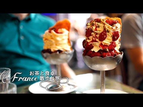 【パリカフェ巡り】フランスの美味しい料理La Petite Périgourdine／最高過ぎるベルティヨンのパフェ／盛夏のパリの街並み／リラックス癒し旅／フランス風景／Café Vlog