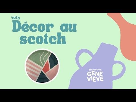 [TUTO DIY] Peinture sur céramique - Technique du scotch (version détaillée)