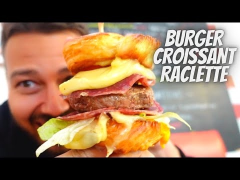Un CROISSANT BURGER à la RACLETTE : je veux tester! - VLOG #1092