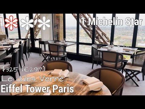 Iconic Eiffel Tower Fine Dining 1 Michelin Star Le Jules Verne  of Paris tower best restaurant