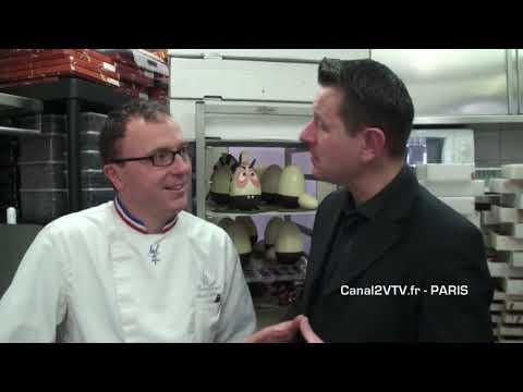 PÂQUES 2010 chez Arnaud LARHER MOF Pâtissier Chocolatier à Paris sur Gourmandises TV