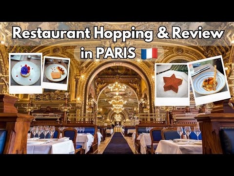4K Paris Restaurants Food Review [ Le train Blue, Dior Cafe, Boutary Caviar, Cruise Lunch ] Foodie