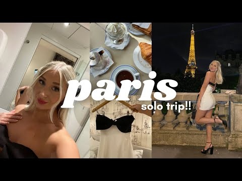 SOLO TRIP TO PARIS VLOG PT 1 | pink mamma, moulin rouge show, carette cafe &amp; exploring Paris✨