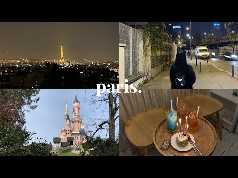 PARIS VLOG  | eiffel tower, louvre, disneyland paris, cafe hopping, celebrating our 20's